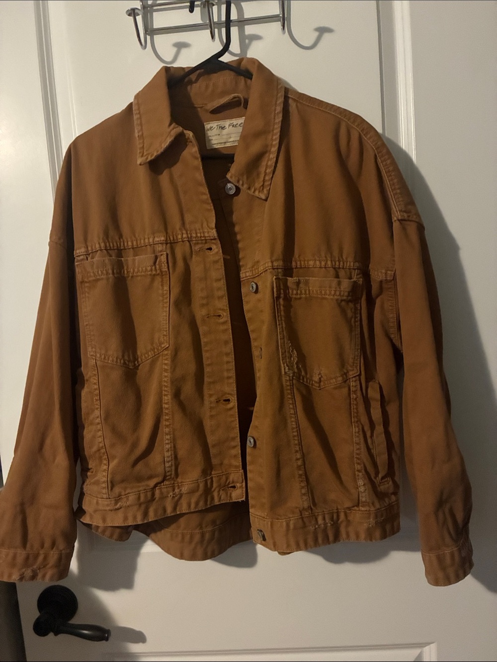 Free People Rust-Tan Jean Jacket